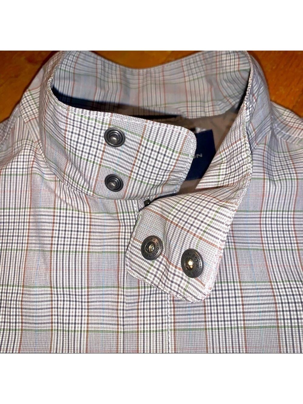 NWT French Connection Vintage Retro Mens Plaid Lined Golf Jacket Zip Front Coat - Picture 5 of 10
